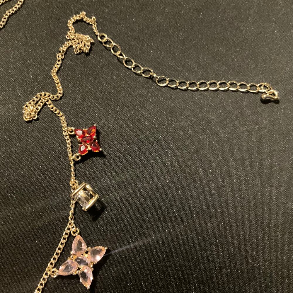 Salesman Sample 18k Gold Filled Multicolored Stones CZ - Picture 3 of 6